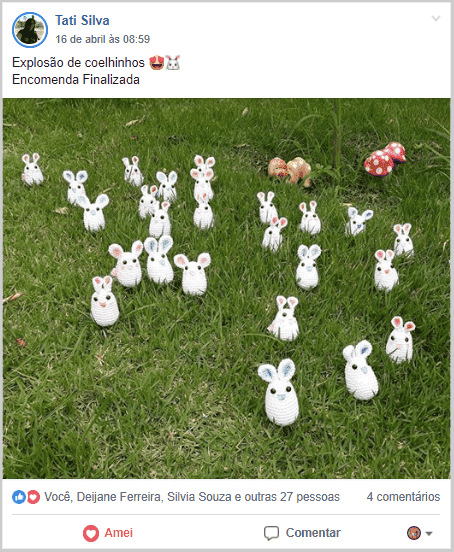amigurumi de varios coelhinhos